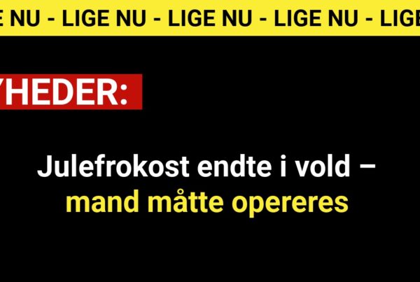 Julefrokost endte i vold – mand måtte opereres