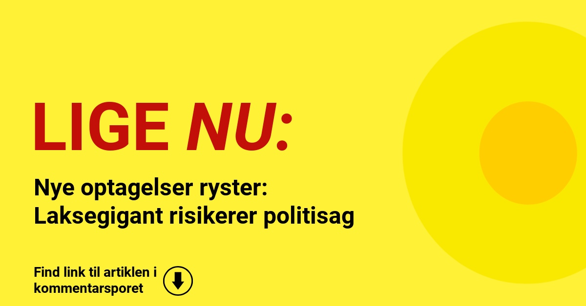 Nye optagelser ryster: Laksegigant risikerer politisag