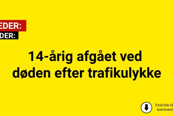 14-årig afgået ved døden efter trafikulykke