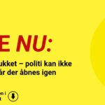 Hovedvej lukket – politi kan ikke sige hvornår der åbnes igen