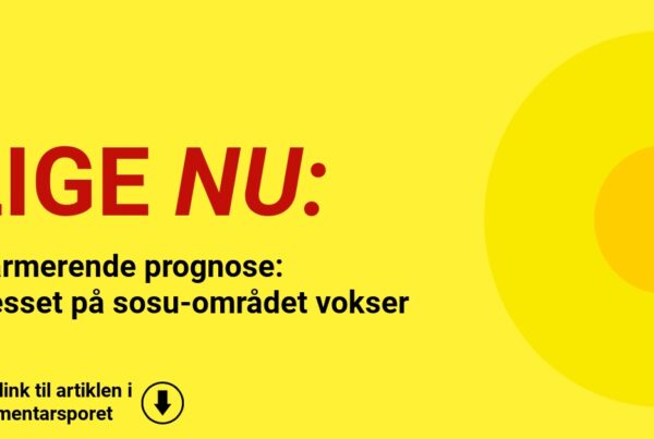 Alarmerende prognose: Presset på sosu-området vokser