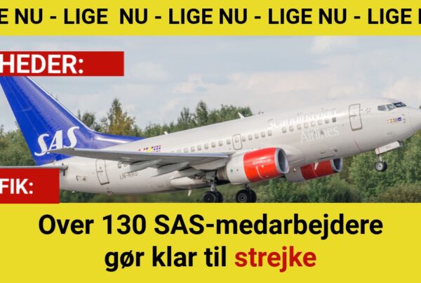 Over 130 SAS-medarbejdere gør klar til strejke
