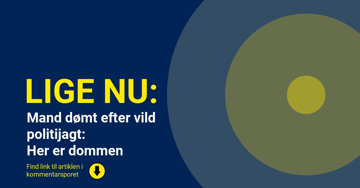 Mand dømt efter vild politijagt: Her er dommen