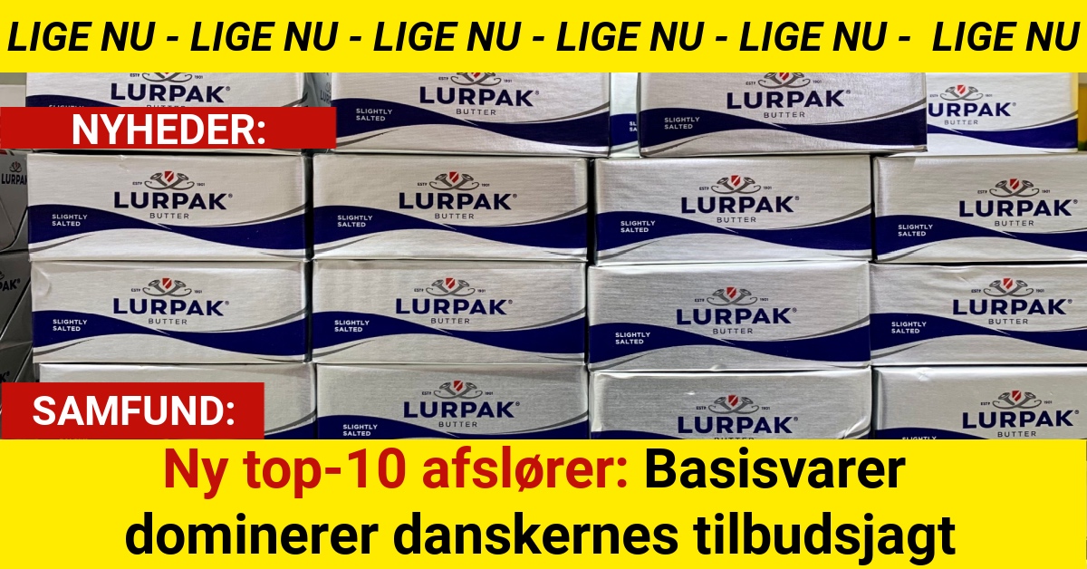 Ny top-10 afslører: Basisvarer dominerer danskernes tilbudsjagt