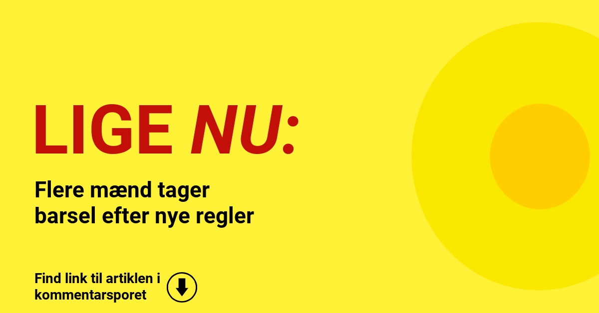 Flere mænd tager barsel efter nye regler