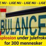 Gasflaske eksploderede under julefrokost