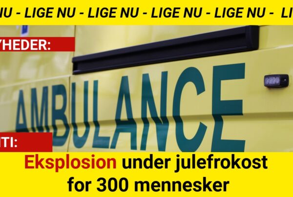 Gasflaske eksploderede under julefrokost