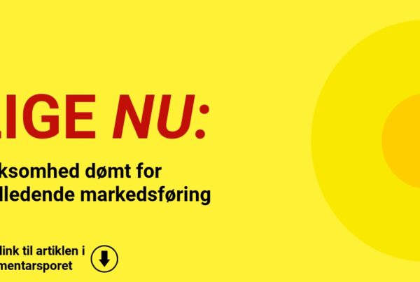 Virksomhed dømt for vildledende markedsføring