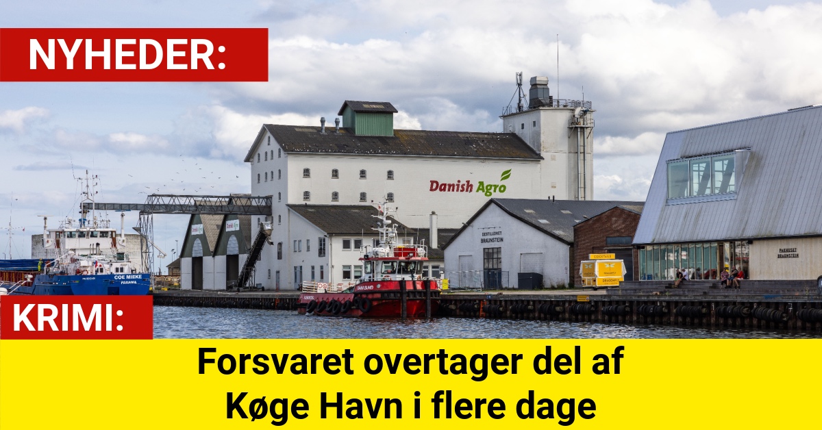 Forsvaret overtager del af Køge Havn i flere dage