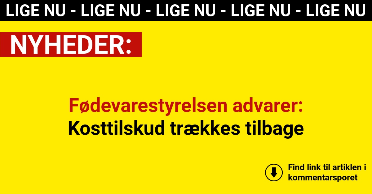 Fødevarestyrelsen advarer: Kosttilskud trækkes tilbage