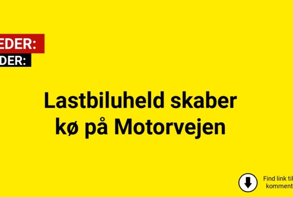 Lastbiluheld skaber kø på Motorvejen