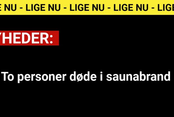 To personer døde i saunabrand