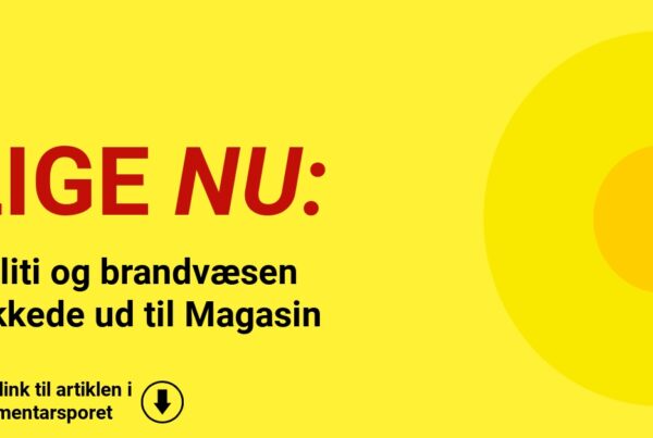 Politi og brandvæsen rykkede ud til Magasin