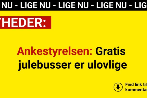 Ankestyrelsen: Gratis julebusser er ulovlige