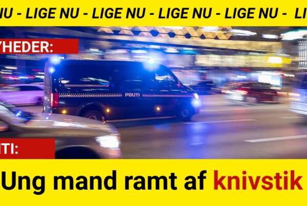 Ung mand ramt af knivstik