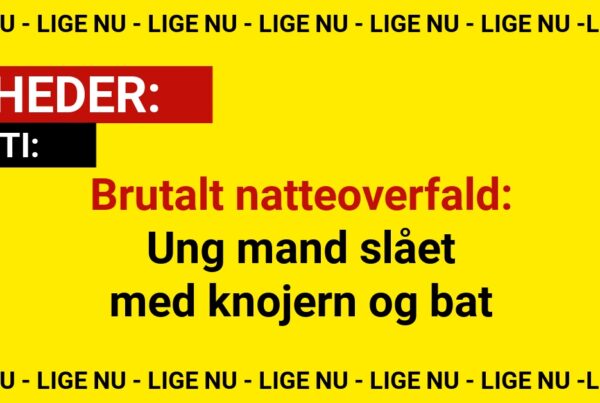 Brutalt natteoverfald: Ung mand slået med knojern og bat