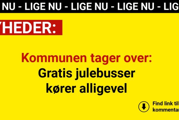 Kommunen tager over: Gratis julebusser kører alligevel
