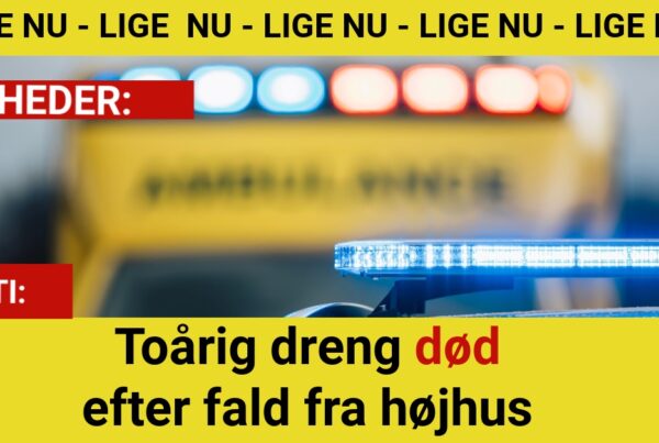 Toårig dreng død efter fald fra højhus