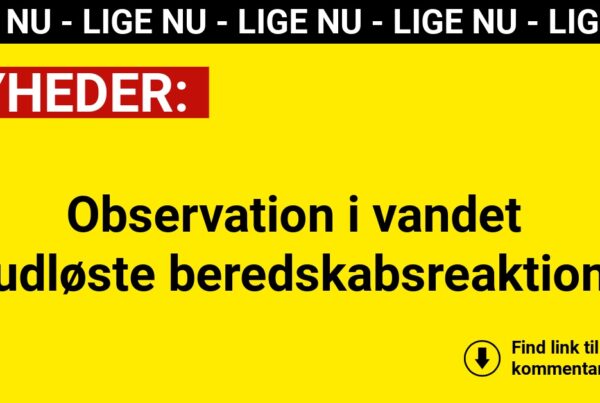 Observation i vandet udløste beredskabsreaktion