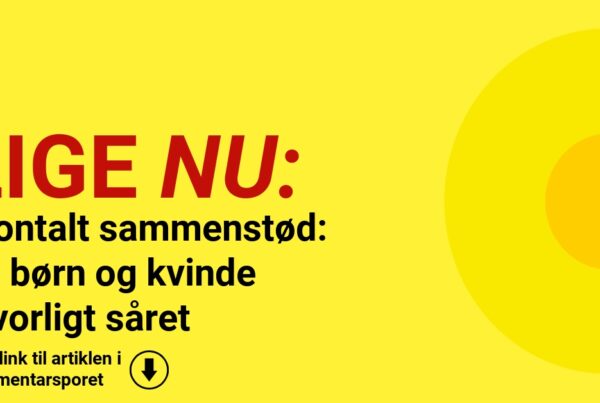 Frontalt sammenstød: To børn og kvinde alvorligt såret