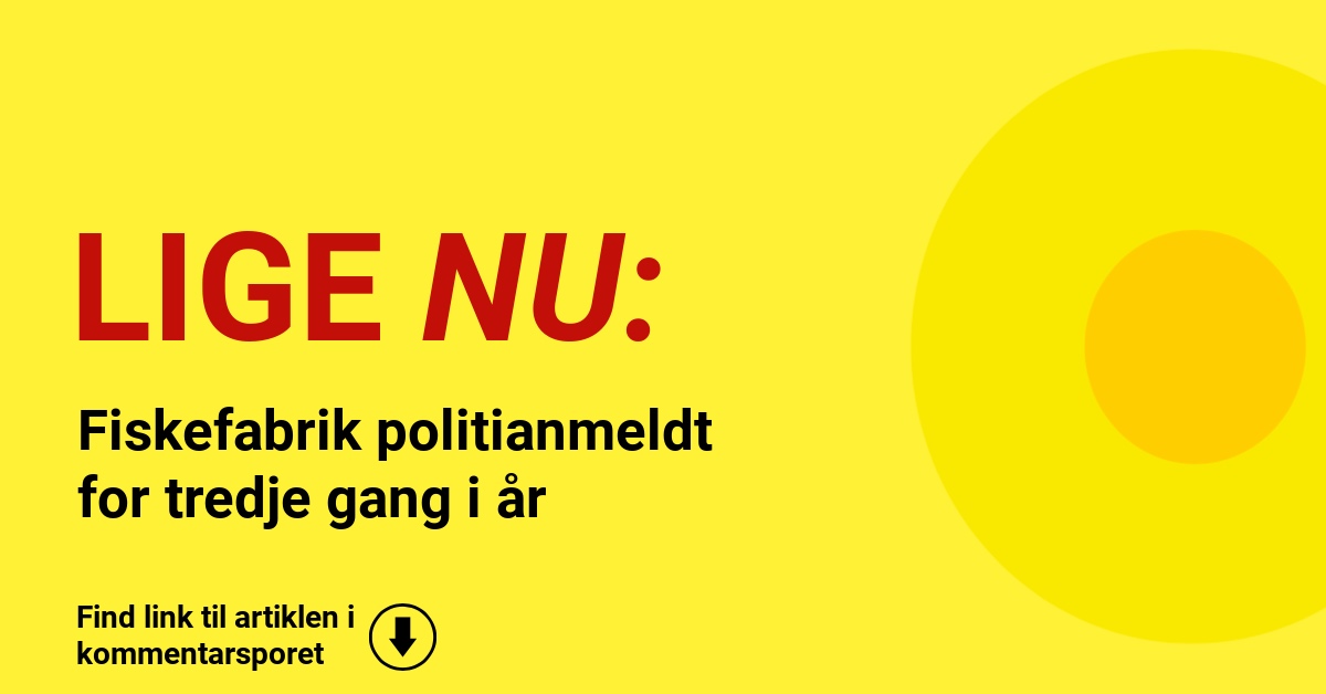 Fiskefabrik politianmeldt for tredje gang i år