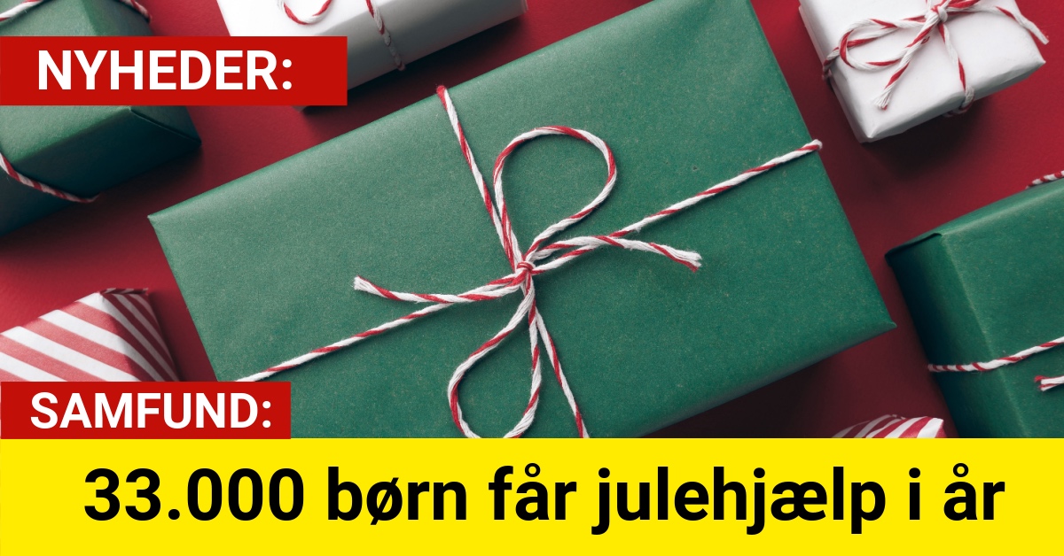 33.000 børn får julehjælp i år