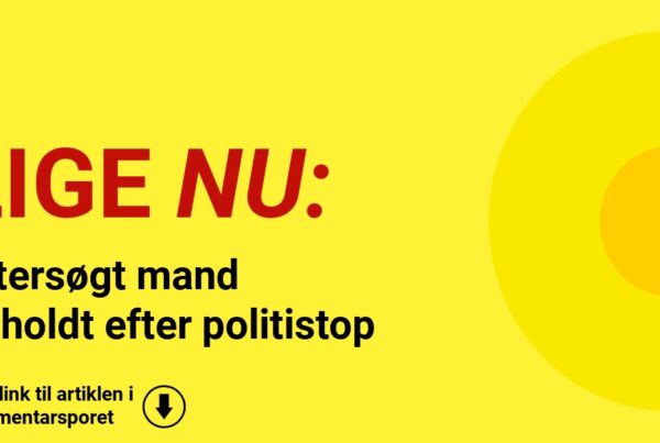 Eftersøgt mand anholdt efter politistop