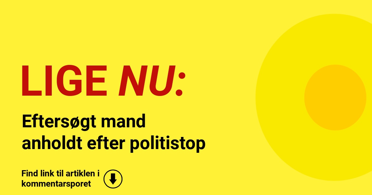 Eftersøgt mand anholdt efter politistop