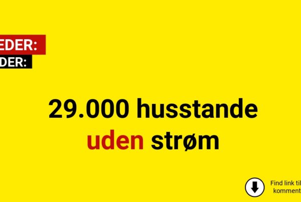 29.000 husstande uden strøm