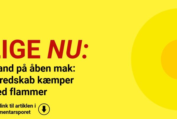 Beredskab rykker ud til brand