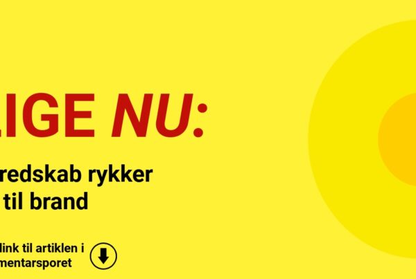 Beredskab rykker ud til brand