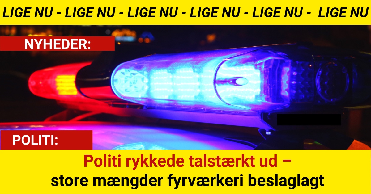 Stor politiaktion i Odense – 13 sigtet for ulovligt fyrværkeri