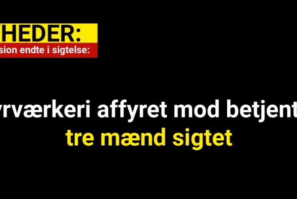 Fyrværkeri affyret mod betjent – tre mænd sigtet