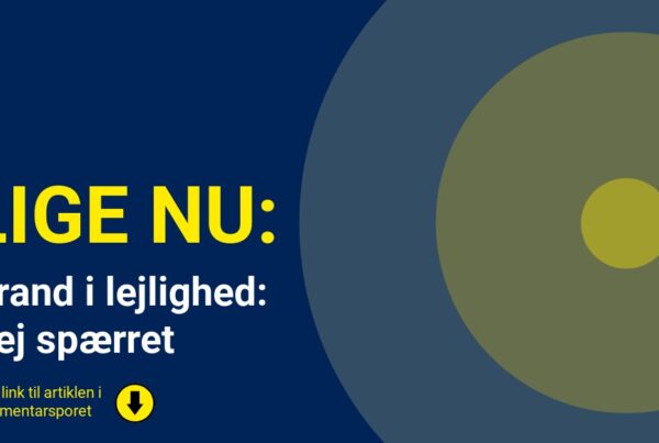 Brand i lejlighed: Vej spærret