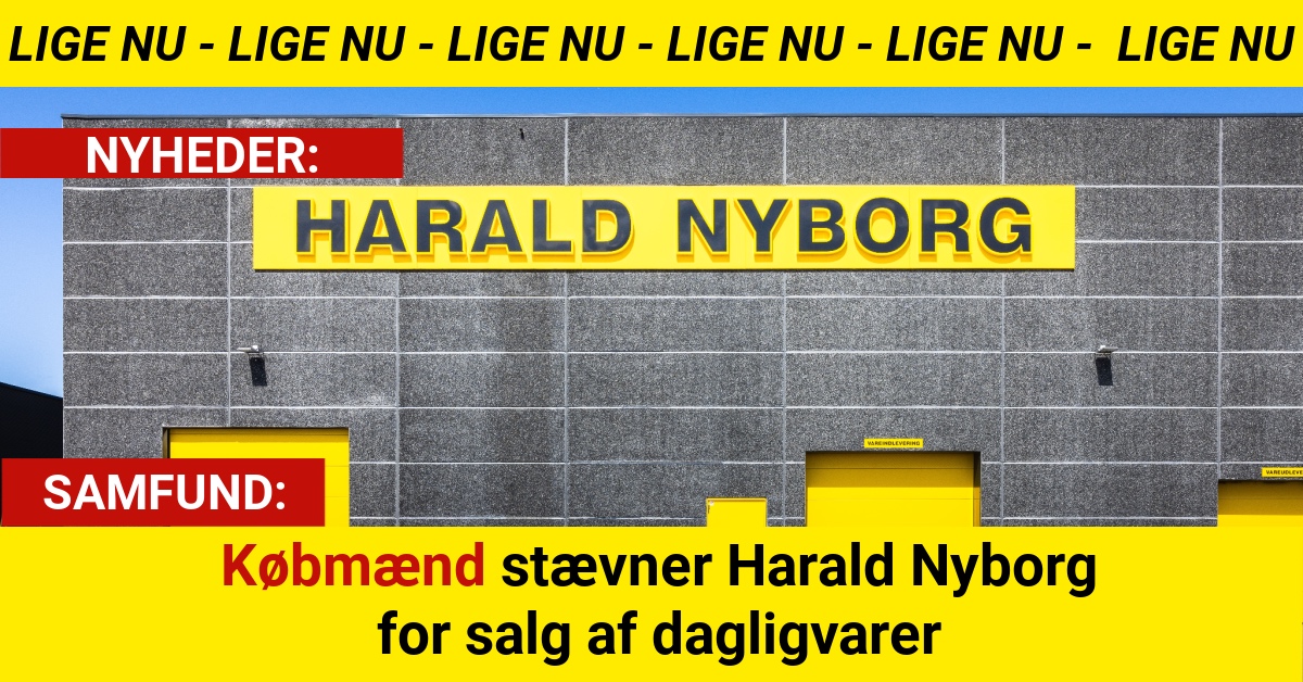 Købmænd stævner Harald Nyborg for salg af dagligvarer