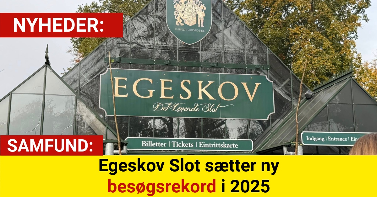 Egeskov Slot sætter ny besøgsrekord i 2025