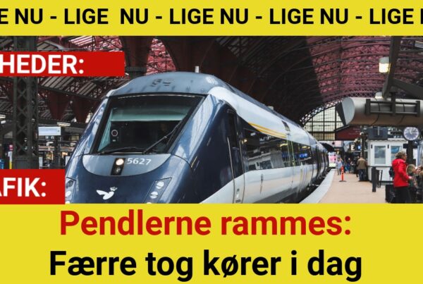 Pendlerne rammes: færre tog kører i dag