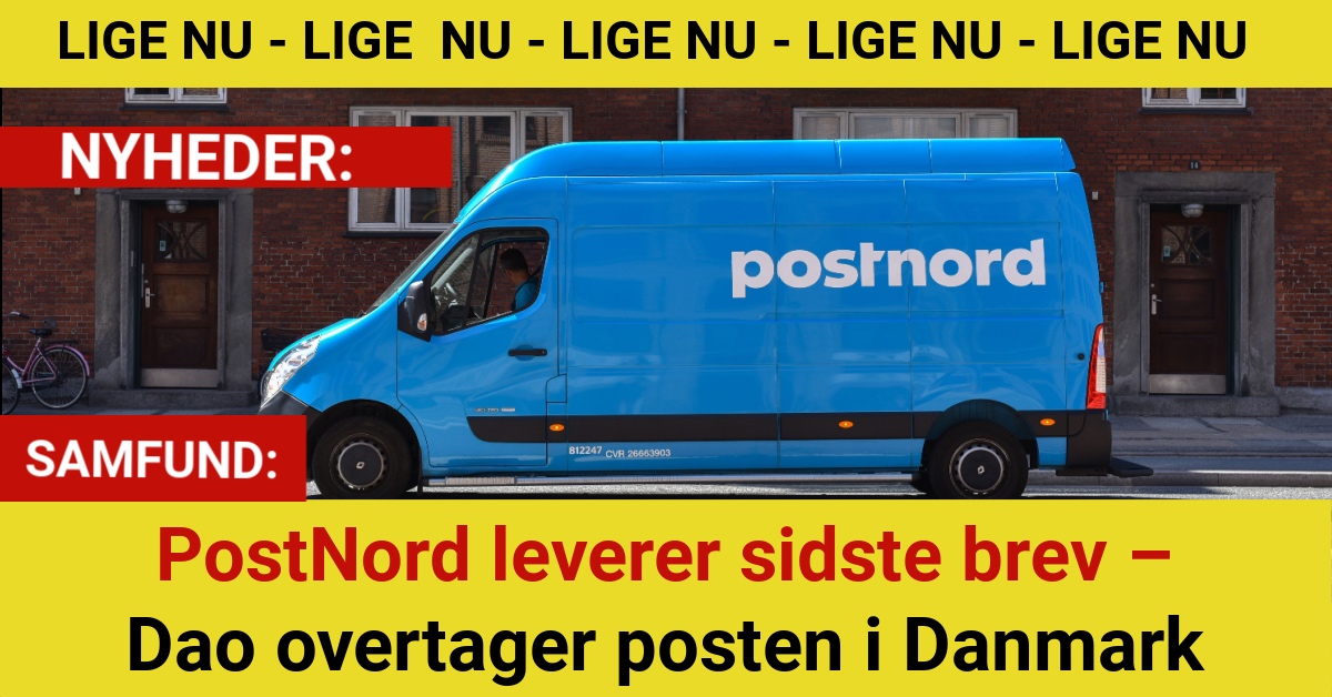 Et farvel til fortiden: PostNord stopper brevomdeling i Danmark