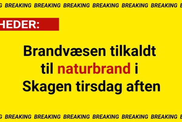 Brandvæsen tilkaldt til naturbrand i Skagen tirsdag aften