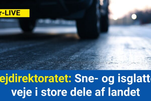 Vejdirektoratet: Sne- og isglatte veje i store dele af landet