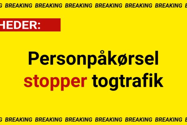 Personpåkørsel stopper togtrafik