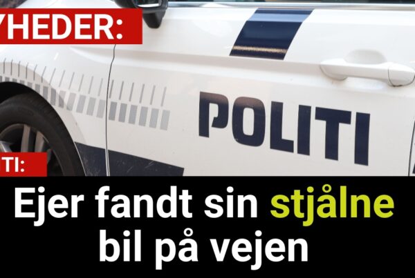 Utroligt syn: Manden lå lige bag sin egen stjålne bil
