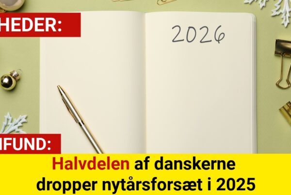 Ny måling: Mange danskere siger nej til nytårsforsæt