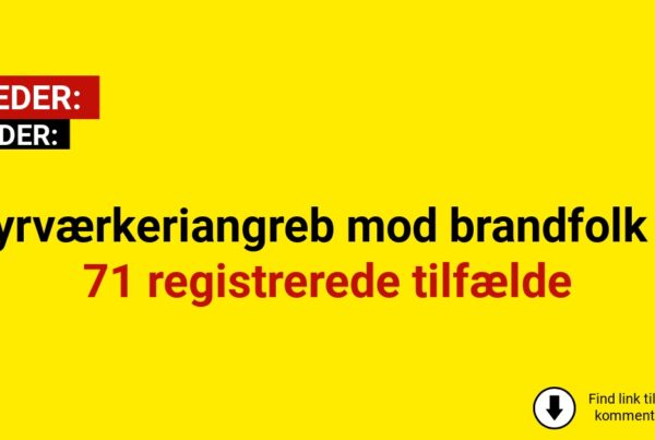 Fyrværkeriangreb mod brandfolk – 71 registrerede tilfælde