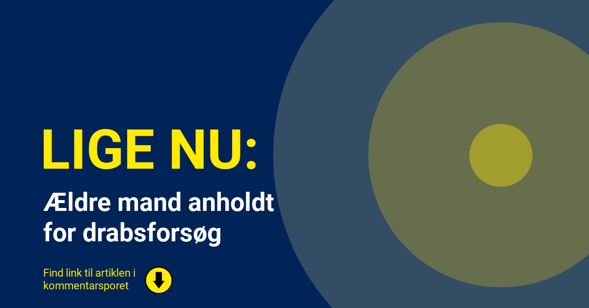 Ældre mand anholdt for drabsforsøg