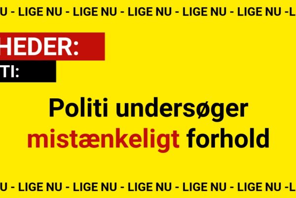 Politi undersøger mistænkeligt forhold