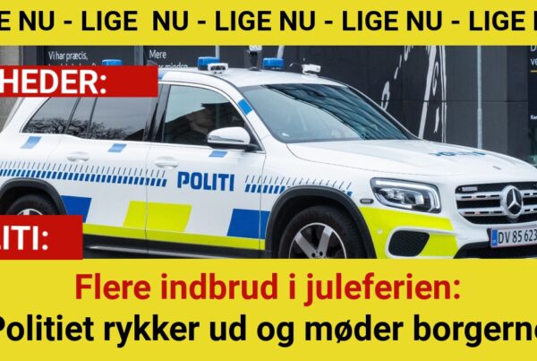 Flere indbrud i juleferien: Politiet rykker ud og møder borgerne
