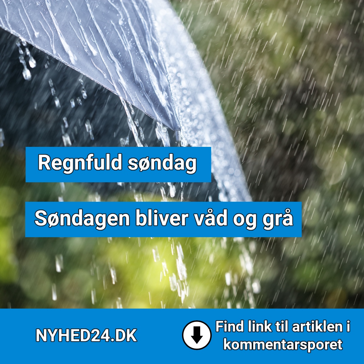 Regnfuld søndag: December fortsætter i det triste spor