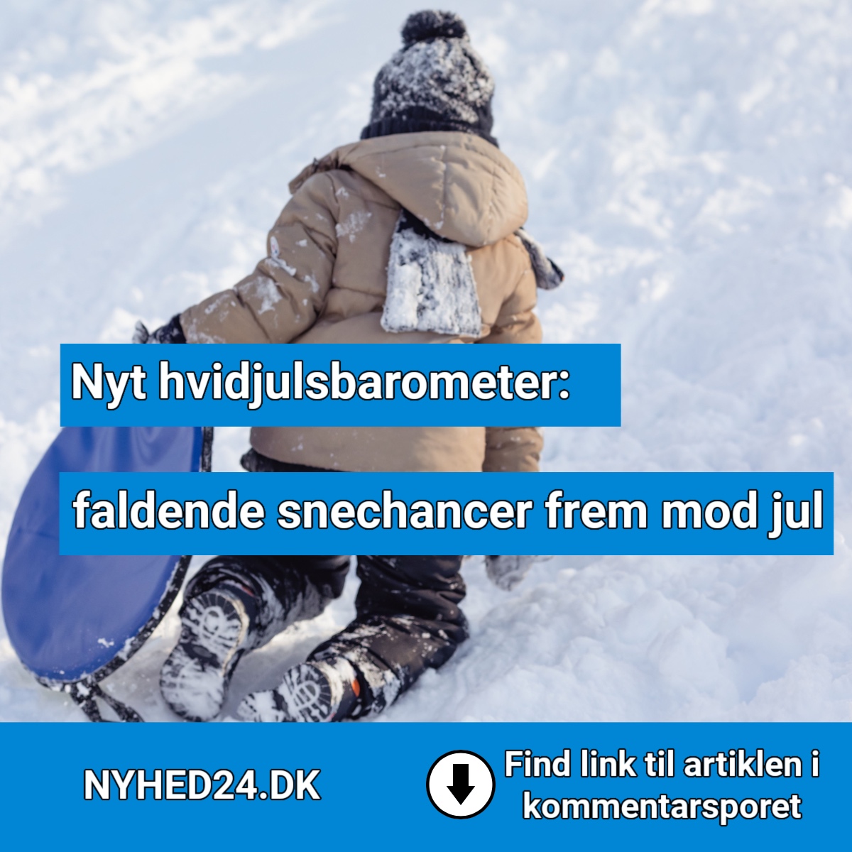 Nyt hvidjulsbarometer: Udsigten til sne er dalende