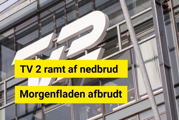 TV 2 i sort: Hovedkanalen midlertidigt ude af drift